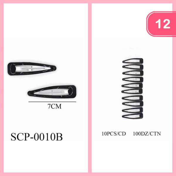 SNAP HAIR CLIP (12 UNITS)