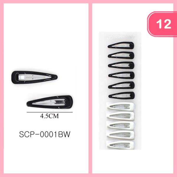 SNAP HAIR CLIP (12 UNITS)