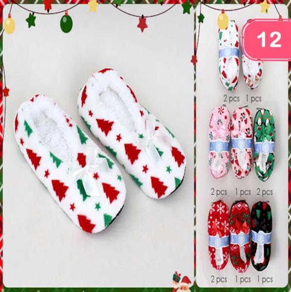 CHRISTMAS COZY SOCKS (12 UNITS)