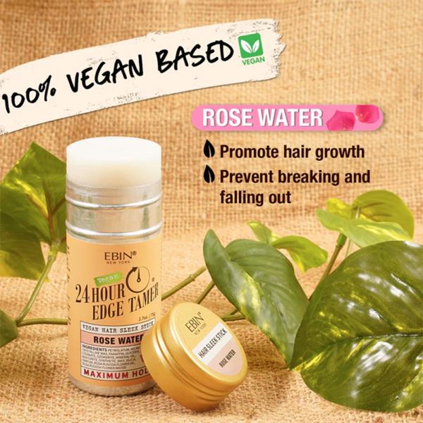 EBIN VEGAN HAIR SLEEK STICK ROSE WATER