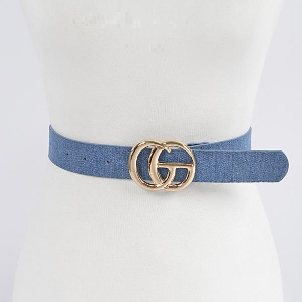 CG BUCKLE PLUS SIZE DENIM BELT