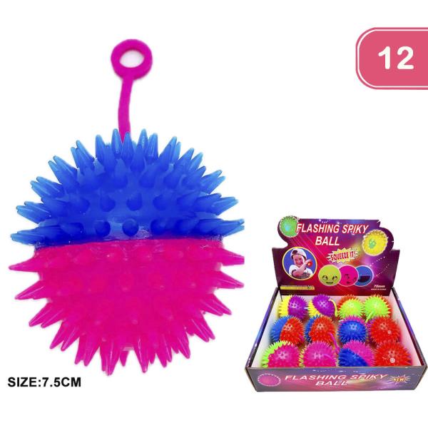 FLASHING SPIKY BALL (12 UNITS)