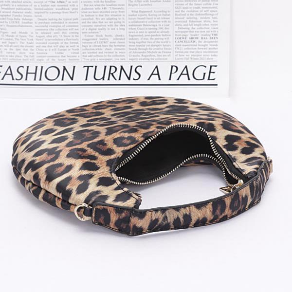 NYLON LEOPARD HOBO BAG