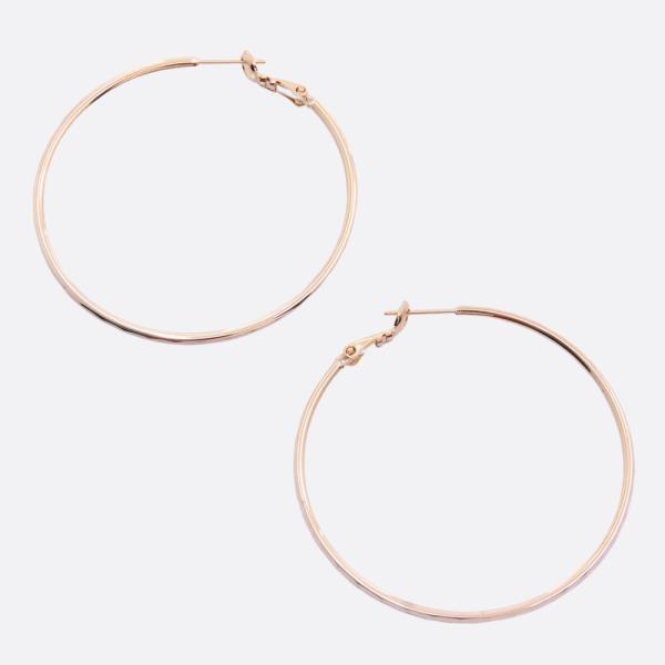 SODAJO METAL GOLD DIPPED HOOP EARRING