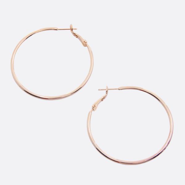 SODAJO METAL GOLD DIPPED HOOP EARRING