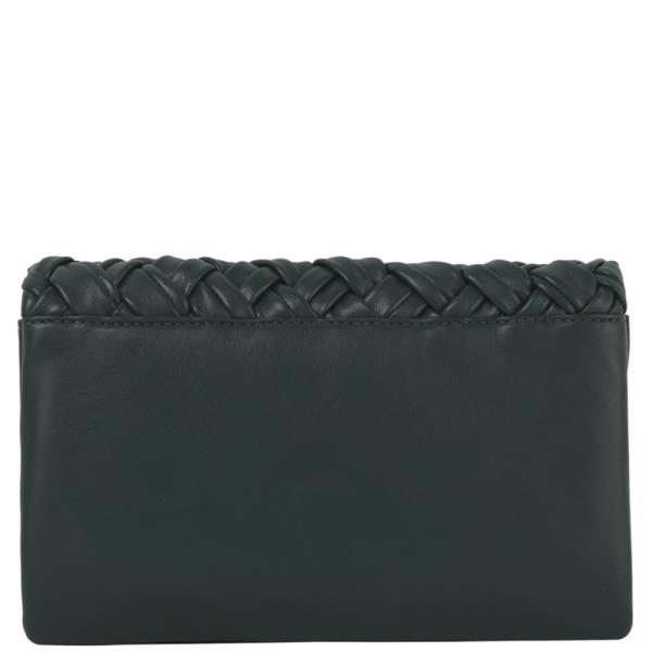 (ONLINE ONLY) Woven Front Flap Clutch