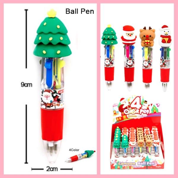CHRISTMAS 4 COLOR BALLPOINT PEN (36 UNITS)