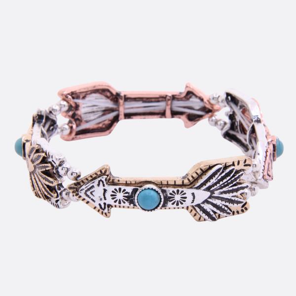 WESTERN STYLE ARROW METAL BRACELET