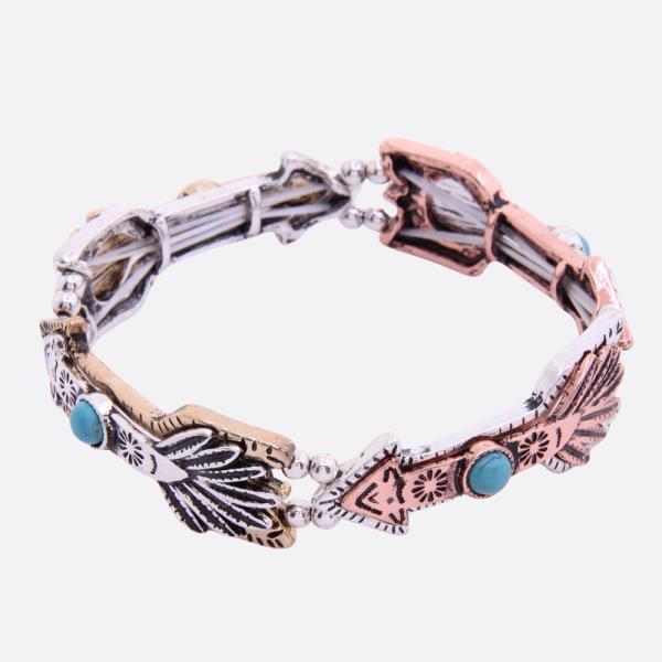 WESTERN STYLE ARROW METAL BRACELET