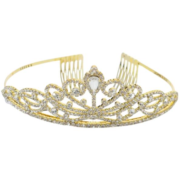 RHINESTONE PRINCESS CROWN TIARA