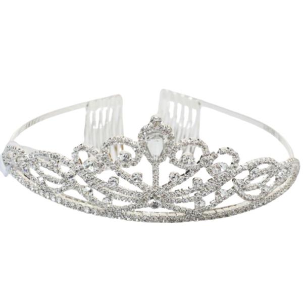 RHINESTONE PRINCESS CROWN TIARA