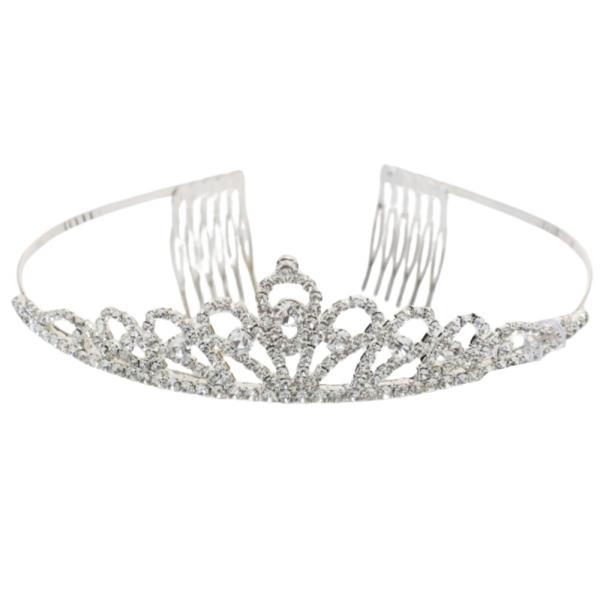 RHINESTONE PRINCESS CROWN TIARA