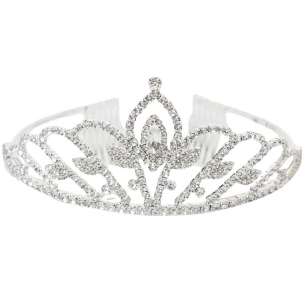 RHINESTONE PRINCESS CROWN TIARA