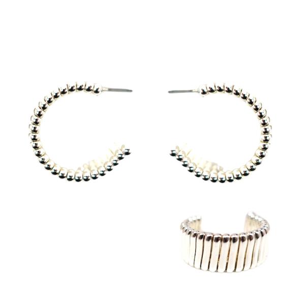 OPEN CIRCLE METAL EARRING