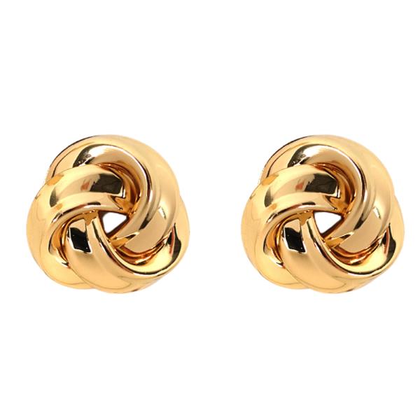 KNOT ROUND METAL EARRING