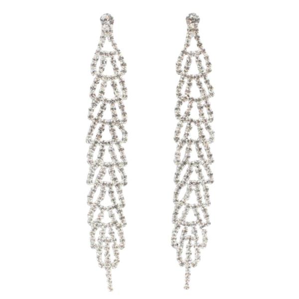 RHINESTONE BRIDAL ELEGANT EARRING