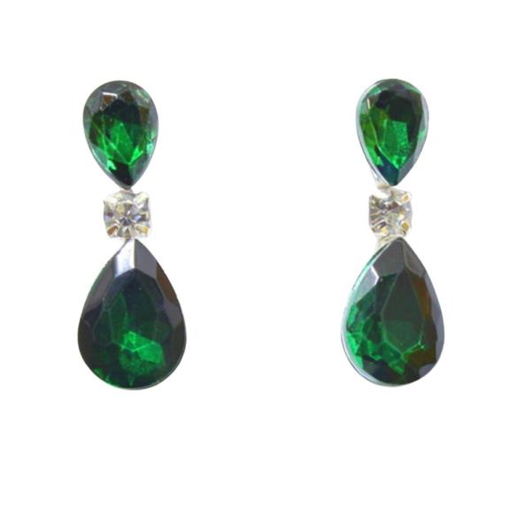 TEARDROP CRYSTAL STONE DANGLE EARRING
