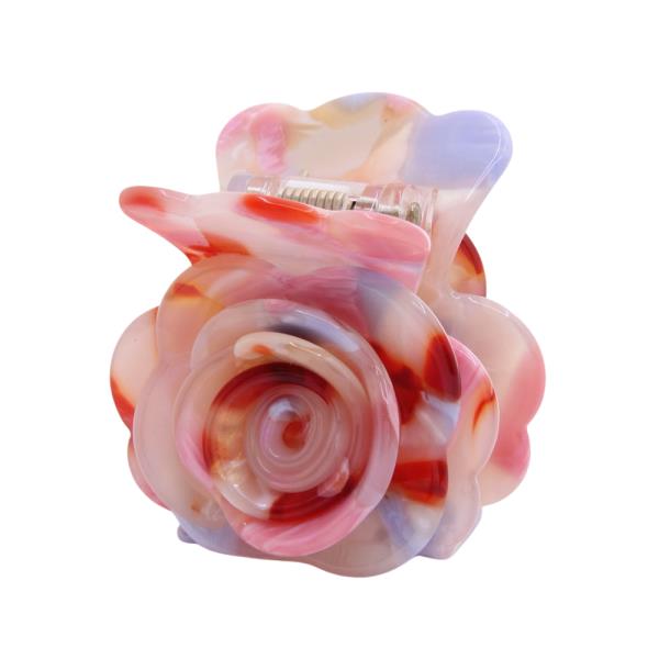 ACETATE FLOWER CLAW HAIR CLIP