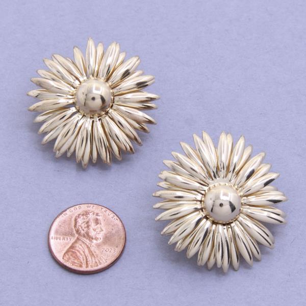 FLOWER METAL EARRING