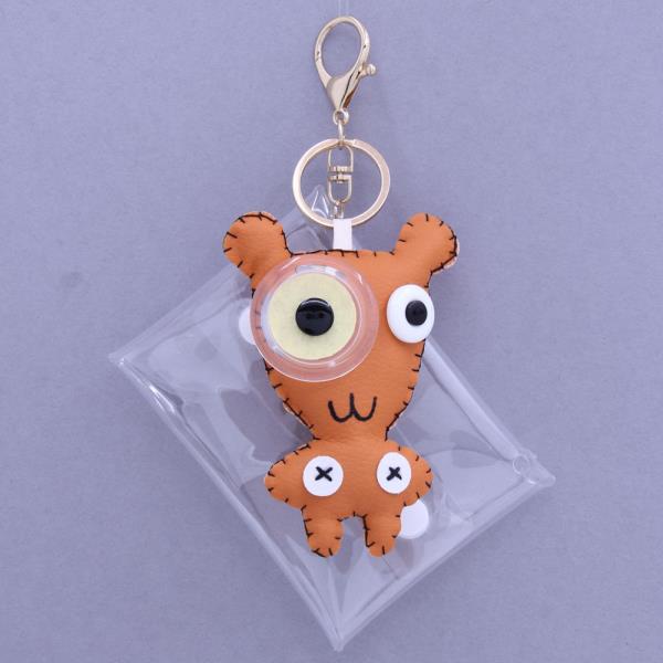 MONSTER CLEAR COIN PURSE POUCH KEYCHAIN