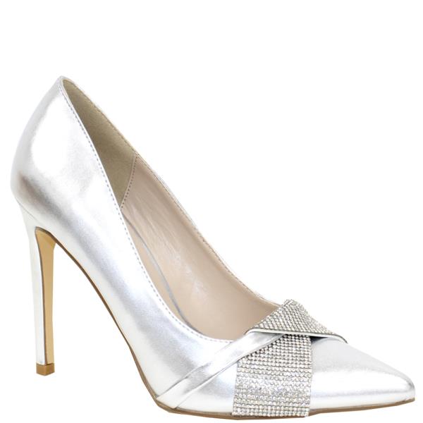 BASIC PUMPS W RHINESTONE FRONT 12 PAIRS