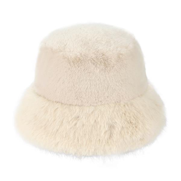 CC FAUX FUR BUCKET HAT