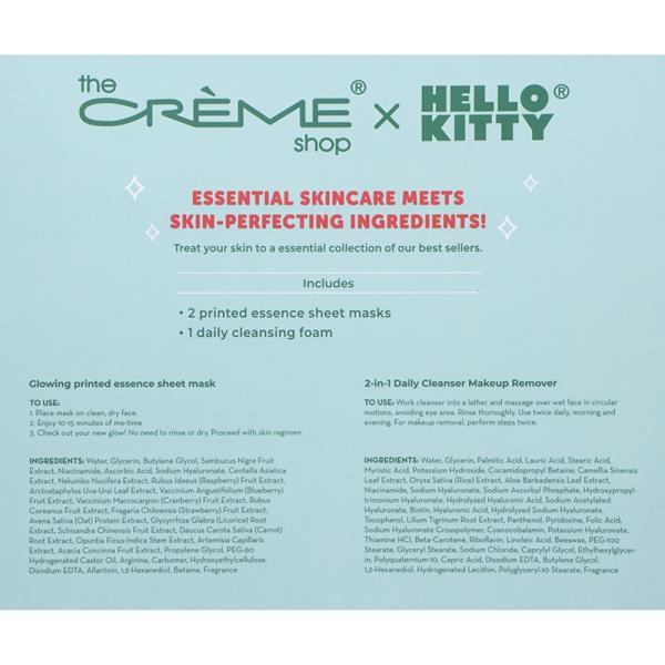 THE CREME SHOP X HELLO KITTY CLEAR GLOW SKINCARE KIT SET