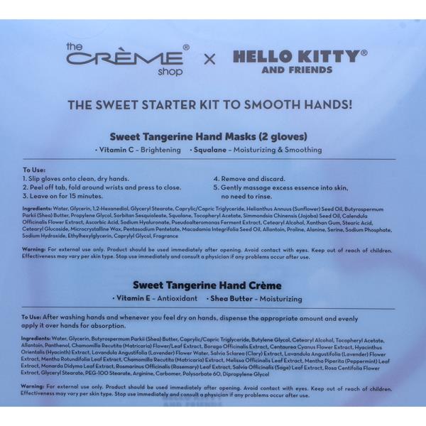 THE CREME SHOP X HELLO KITTY SWEET TANGERINE HAND SMOOTHING REMEDY SET