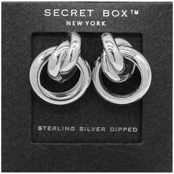 SECRET BOX KNOT GOLD DIPPED EARRING