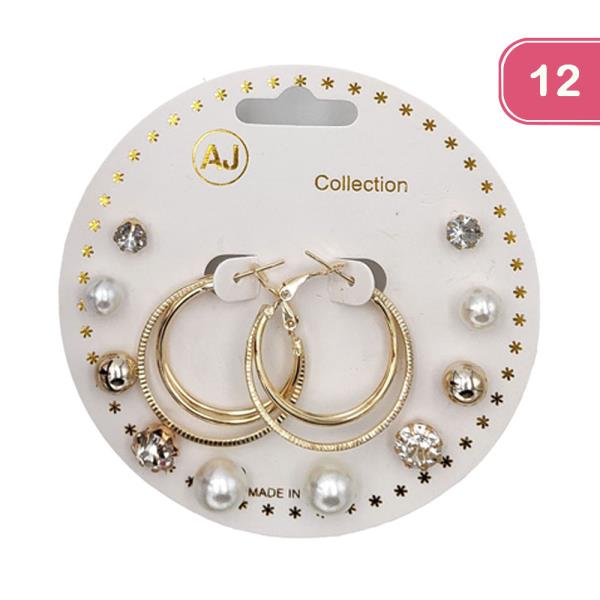 ASSORTED EARRING SET (12 UNITS)