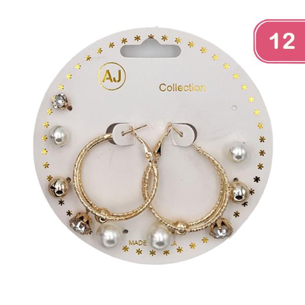 ASSORTED EARRING SET (12 UNITS)