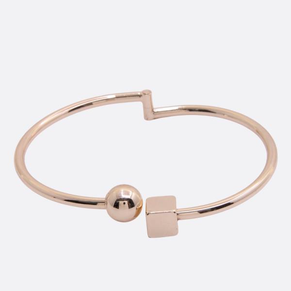 SODAJO BALL CUBE CUFF GOLD DIPPED BRACELET