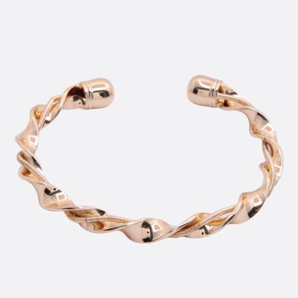 SODAJO TWISTED LINK GOLD DIPPED CUFF BRACELET