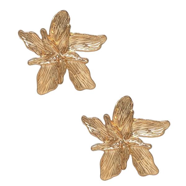 FLOWER METAL EARRING