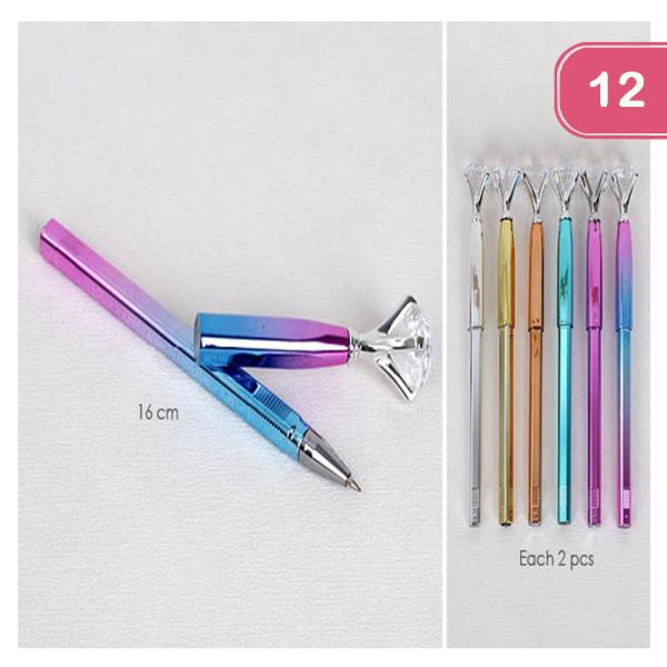 DIAMOND TOP PEN (12 UNITS )