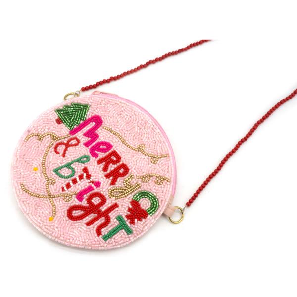 SEED BEAD  MERRY BRIGHT BAG