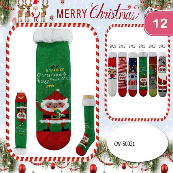 CHRISTMAS WARM SOCKS (12 UNITS)