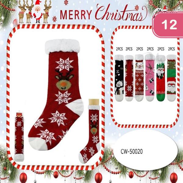 CHRISTMAS WARM SOCKS (12 UNITS)