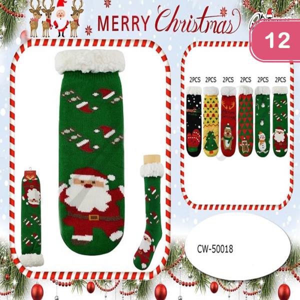 CHRISTMAS WARM SOCKS (12 UNITS)