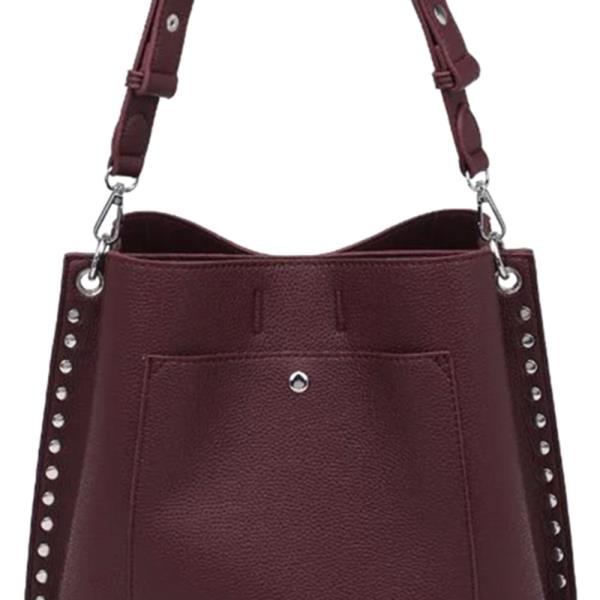 PEBBLED STUD ELIZA CROSSBODY BAG