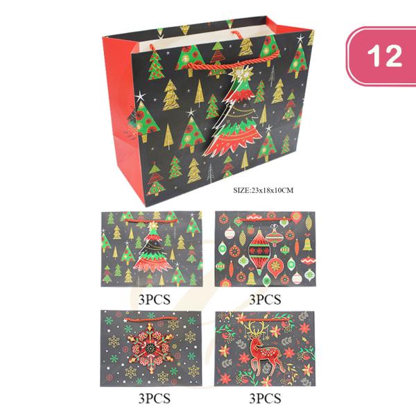 CHRISTMAS TREE GIFT BAG (12 UNITS)