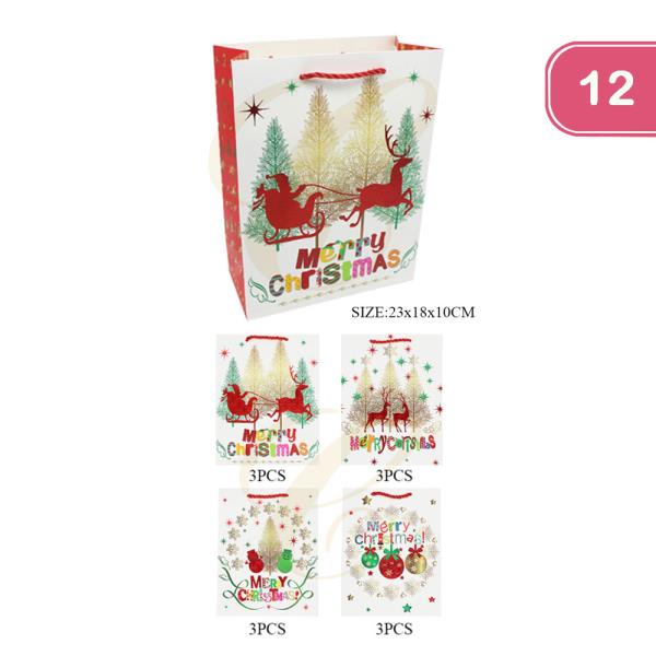 MERRY CHRISTMAS GIFT BAG (12 UNITS)