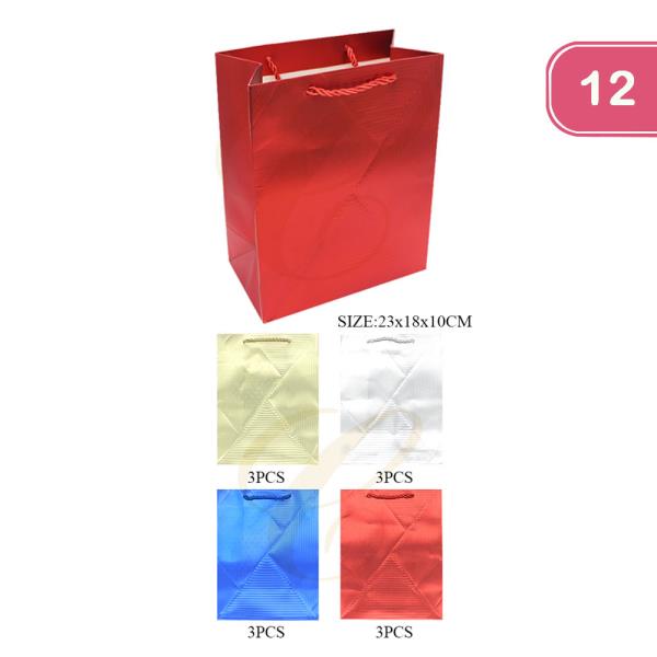 METALLIC GIFT BAGS (12 UNITS)