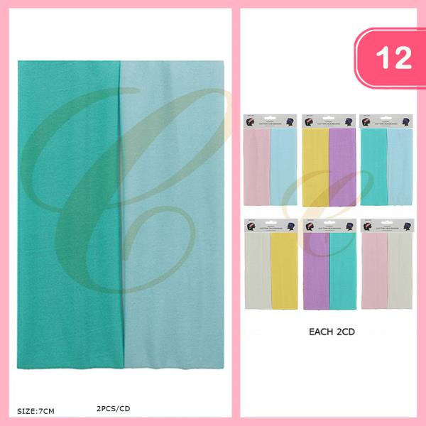 COTTON HEADBAND (12 UNITS)