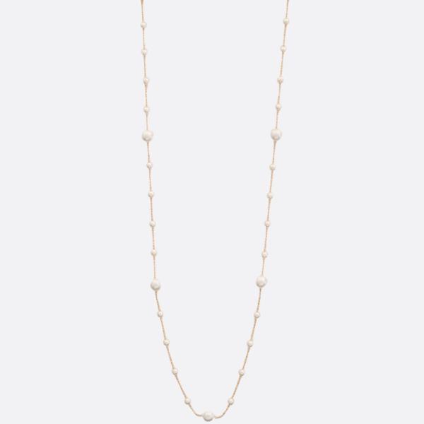 PEARL BEAD LAYERED LOOP NECKLACE