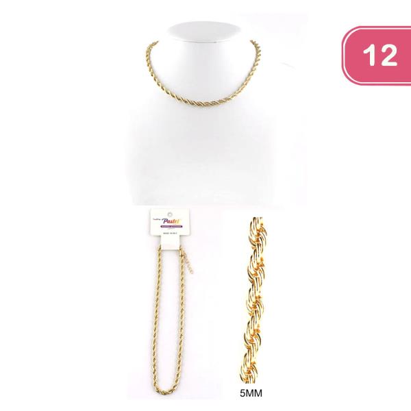 TWISTED NECKLACE (!2 UNITS)