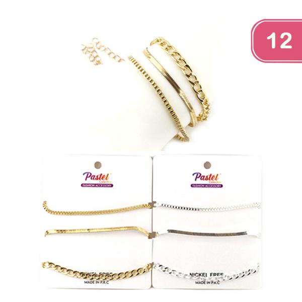 STACKABLE BRACELET SET (12 UNITS)