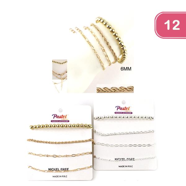 STACKABLE BRACELET SET (12 UNITS)