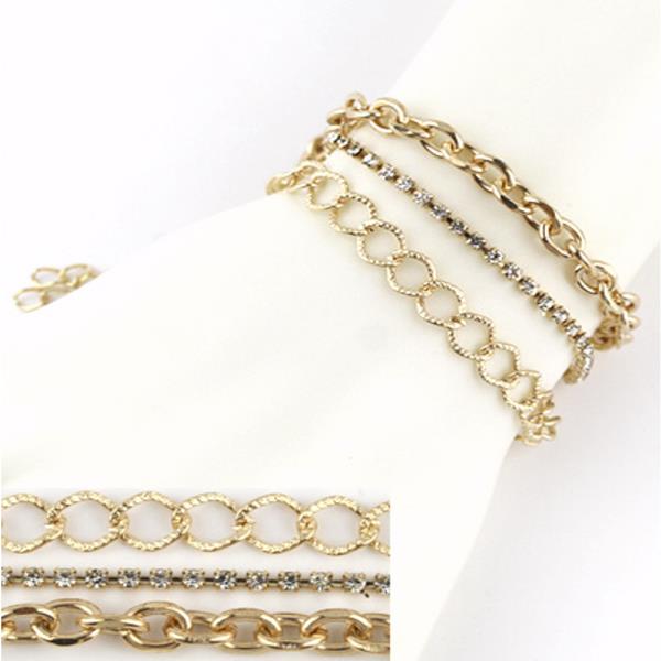 RHINESTONE STACKABLE BRACELET SET (12 UNITS)