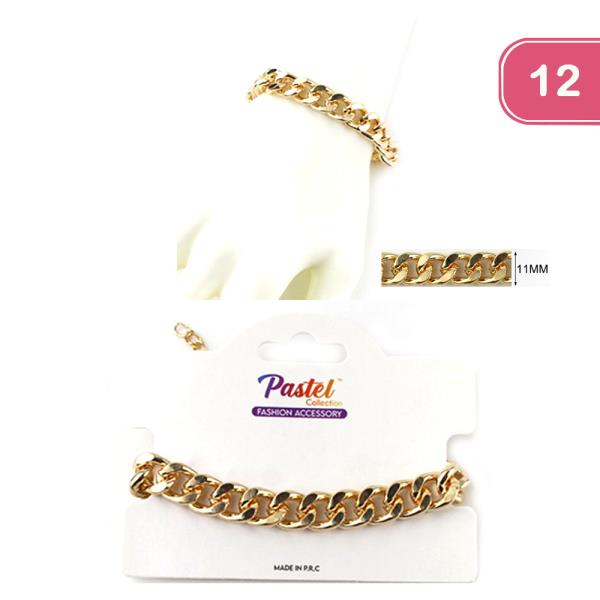 LINK CHAIN BRACELET (12 UNITS)